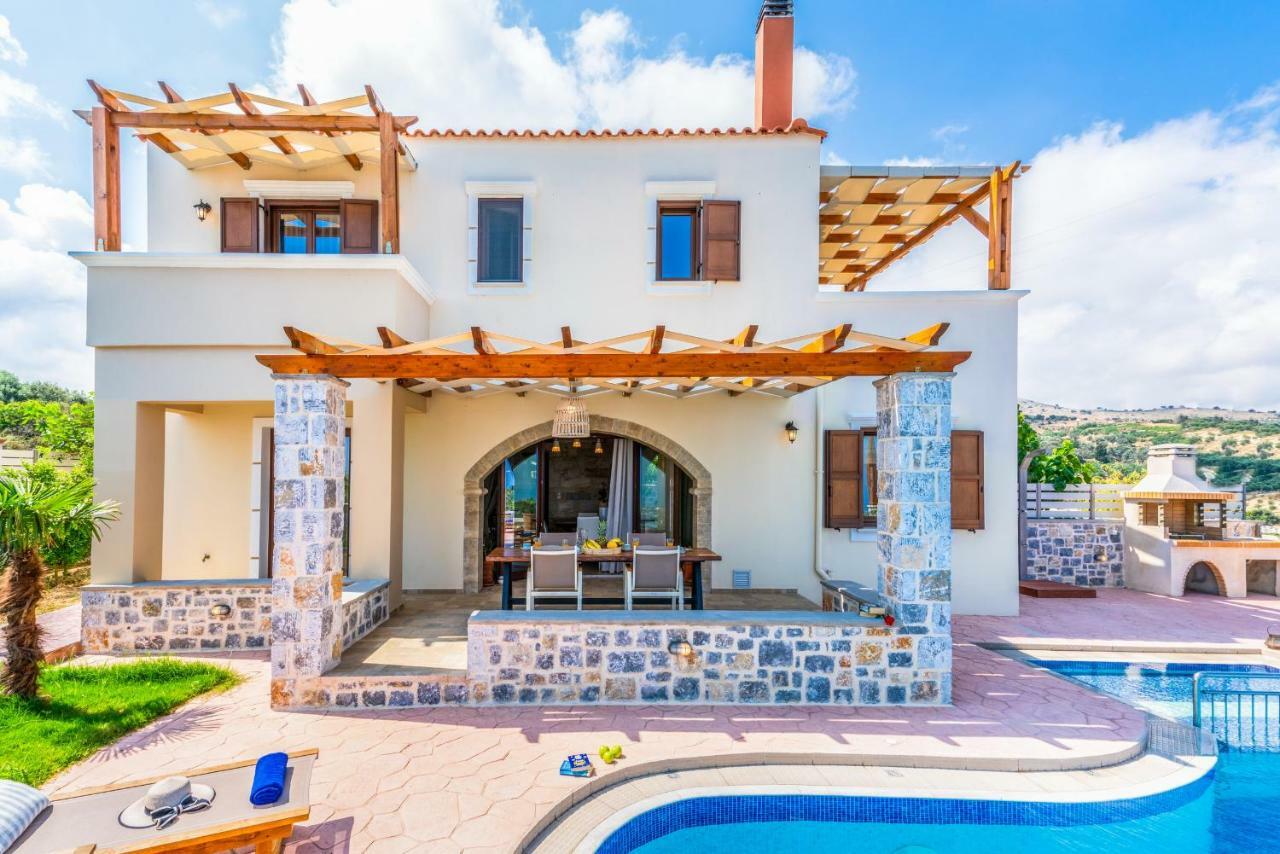 New Villa Kantifes 4 Families Or Couples With Private Pool & Bbq Kirianna エクステリア 写真
