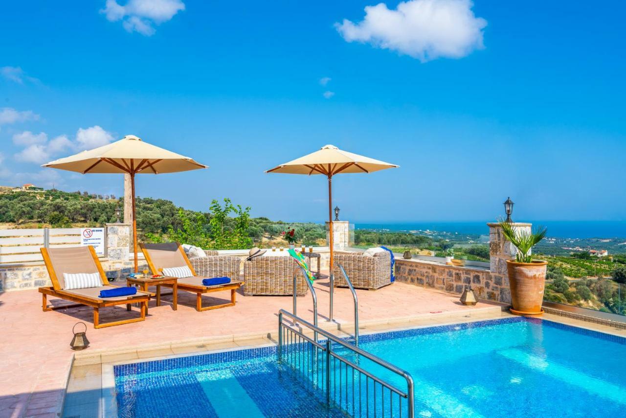New Villa Kantifes 4 Families Or Couples With Private Pool & Bbq Kirianna エクステリア 写真